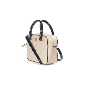 Bolsa Bowling Média Marfim/Preto