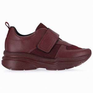 PICCADILLY MAXI - Tênis Barbara Salto Médio Burgundy