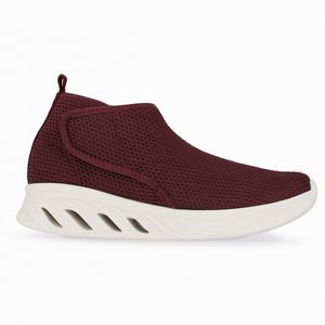 Bota  Push Raissa Salto Médio Burgundy