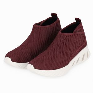 Bota  Push Raissa Salto Médio Burgundy