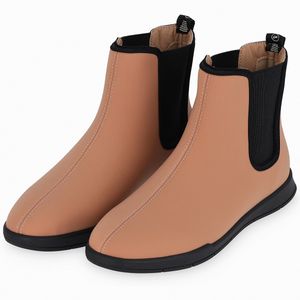 Bota Maya Salto Anabela Baixo Capuccino
