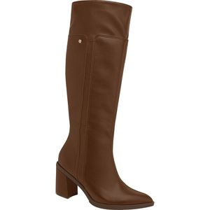 Bota Cano Longo Salto Médio Chocolate