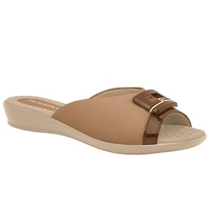 Tamanco Rasteira Capuccino/Camel