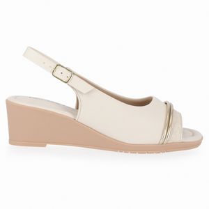 Slingback Carla Anabela Médio Off White