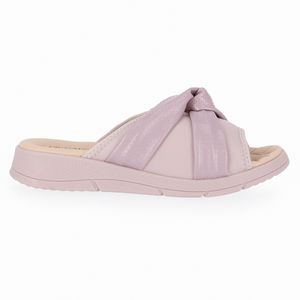 Tamanco Esporão Anabela Médio Lavanda