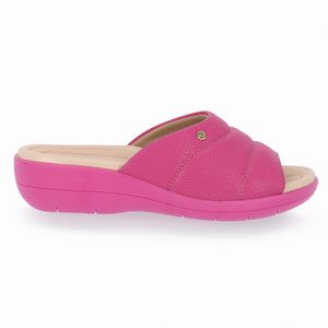 Tamanco Fascite Plantar Anabela Médio Rosa