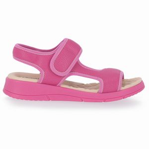 Sandália Esporão Anabela Médio Rosa