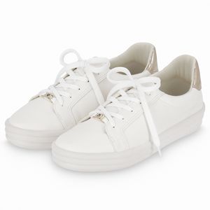 Tênis Lara Iate Anabela Baixo Branco