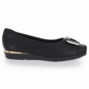 PICCADILLY MAXI - Sapato Fernanda Salto Baixo Preto