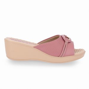Tamanco Cecilia Anabela Médio Blush