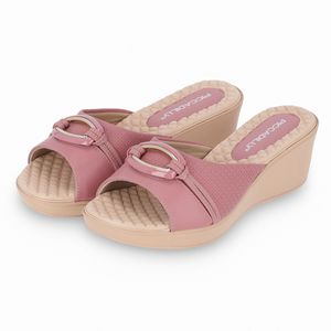 Tamanco Cecilia Anabela Médio Blush