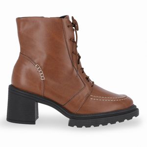 PICCADILLY MAXI - Bota Josi Cano Médio Salto Alto Camel
