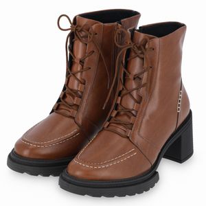 PICCADILLY MAXI - Bota Josi Cano Médio Salto Alto Camel