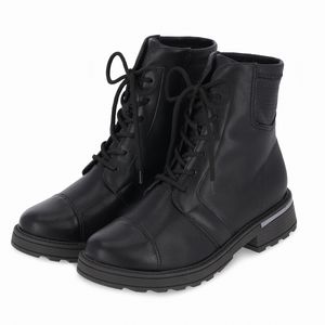 PICCADILLY MAXI - Bota Gisa Cano Curto Anabela Médio Preto