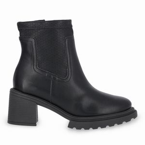 PICCADILLY MAXI - Bota Josi Cano Curto Salto Alto Preto