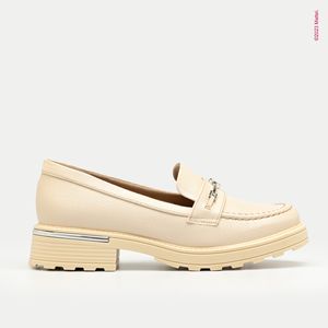 Mocassim Barbie™ Salto Médio Off White