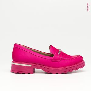 Mocassim Barbie™ Salto Médio Rosa Metal