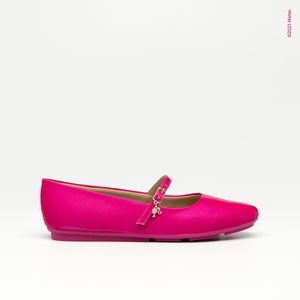 Sapatilha Barbie™ Salto Baixo Rosa Metal