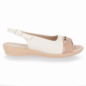 Slingback Camila Rasteira Off White