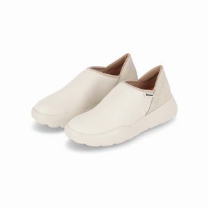 Tênis Fascite Anabela Médio Off White
