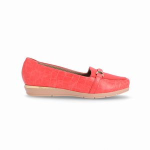 PICCADILLY MAXI - Sapato Fernanda Salto Baixo Goiaba