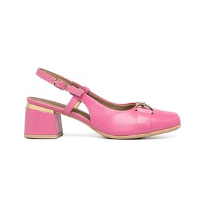 PICCADILLY MAXI - Sapato Slingback Estela Salto Médio Rosa Chiclete