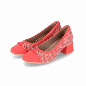 PICCADILLY MAXI - Sapato Estela Salto Médio Goiaba