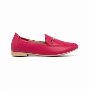 Sapato Loafer Antonela Salto Baixo Pitaya Rosa