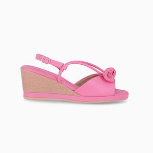 Slingback Alice Anabela Alto Rosa Chiclete