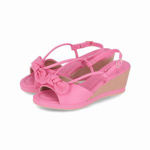 Slingback Alice Anabela Alto Rosa Chiclete