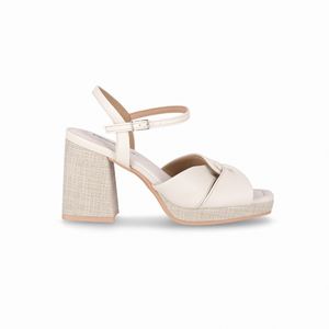 Sandália Eloisa Salto Alto Off White