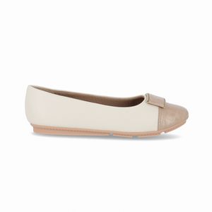 PICCADILLY MAXI - Sapato Michele Salto Baixo Off White