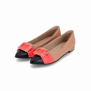 Sapatilha Ana Salto Baixo Amendoa