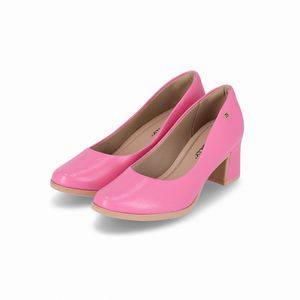 Scarpin Danubia Salto Médio Rosa Chiclete