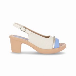 Slingback Alvina Salto Alto Off White