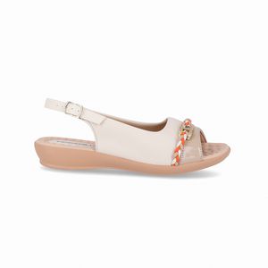 Slingback Camila Rasteira Off White