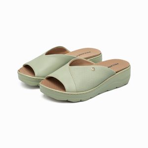 Tamanco Spa Anabela Médio Menta