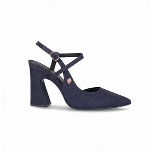 Slingback Bruna Tavares PICCADILLY Salto Alto Navy