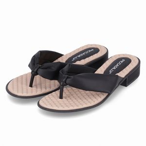 Chinelo Taila Salto Baixo Preto