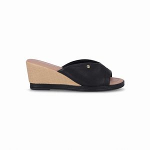 Tamanco Alice Anabela Alto Preto