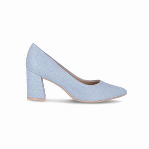 Scarpin Luiza Salto Alto Jeans