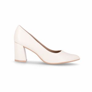 Scarpin Luiza Salto Alto Off White