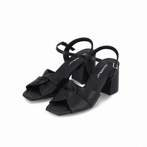 Sandália Flavia Salto Alto Preto