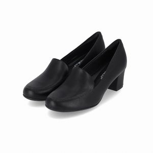 Loafer Laura Salto Médio Preto