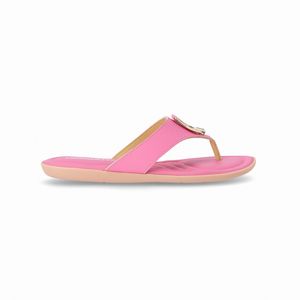 Chinelo Joana Rasteira Rosa Chiclete