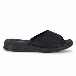 Tamanco Esporão Anabela Médio Preto