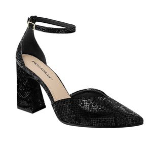Scarpin Silvana Salto Alto Preto