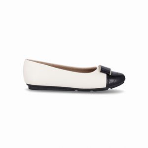 PICCADILLY MAXI - Sapato Michele Salto Baixo Off White