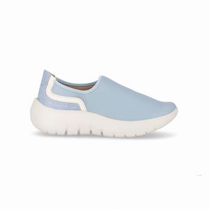 Tênis Eliane Salto Médio Azul Sky/Jeans