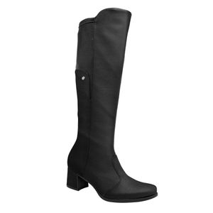 Bota Danubia Cano Longo Salto Médio Preto